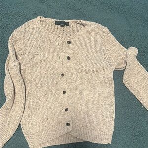 Zara Women's Beige Cardigan Sweater